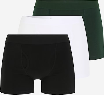 WEEKDAY Boxershorts 'Johnny' in Groen: voorkant