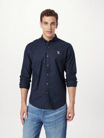 Abercrombie & Fitch Regular fit Zakelijk overhemd in Blauw: voorkant