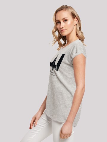 F4NT4STIC Shirt 'DC Comics Justice League Movie Wayne Aerospace' in Grijs