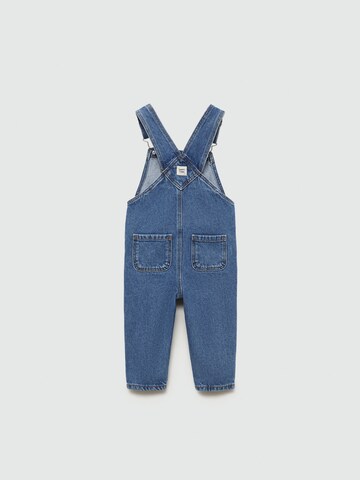 MANGO KIDS Regularen Hlače z naramnicami 'LUCAS' | modra barva
