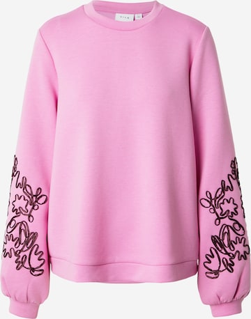 VILA Sweatshirt 'VISIFFI' in Purple: front