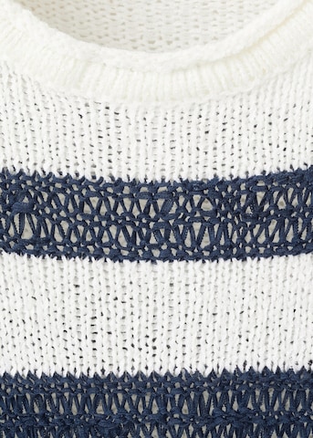 MANGO TEEN Pullover 'Naval' in Weiß
