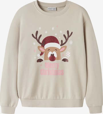 NAME IT Sweatshirt 'NKFVERTRUD' in Beige: front