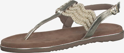 MARCO TOZZI T-bar sandals in Kitt / Gold, Item view