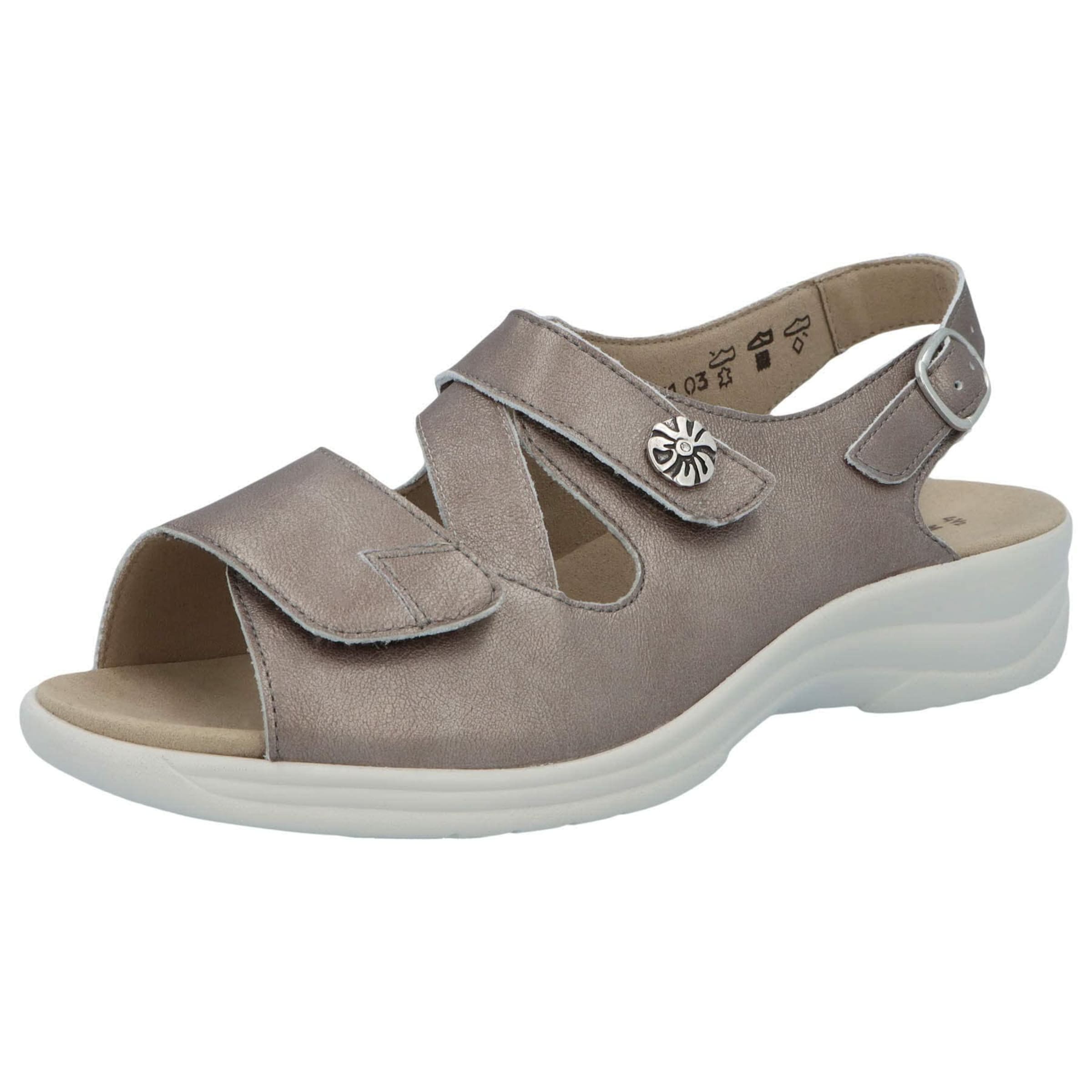 SOLIDUS Sandal 'Moni' in Beige: front