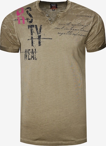 Rusty Neal T-Shirt in Braun: predná strana
