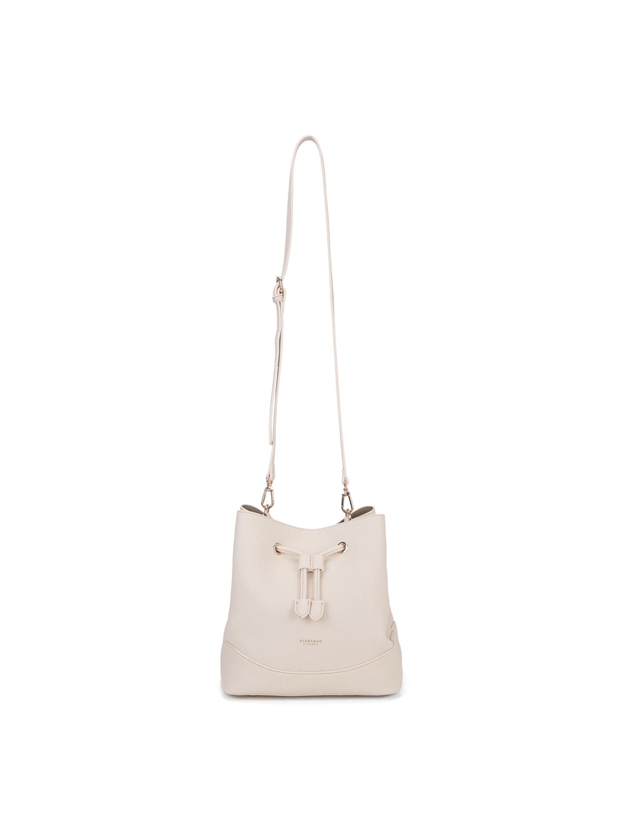 Borsa a mano di Diana&Co. in beige: frontale