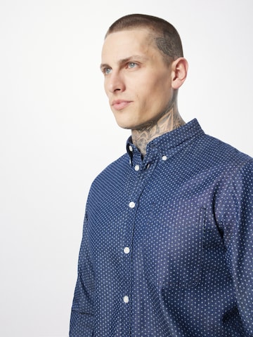 Casual Friday Regular fit Button Up Shirt 'Anton' in Blue