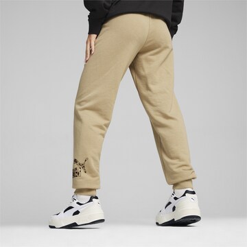 PUMA Tapered Sporthose 'ESS+' in Beige