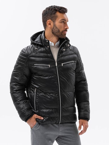 Veste d’hiver 'OM-JAHP-22FW-010' Ombre en noir