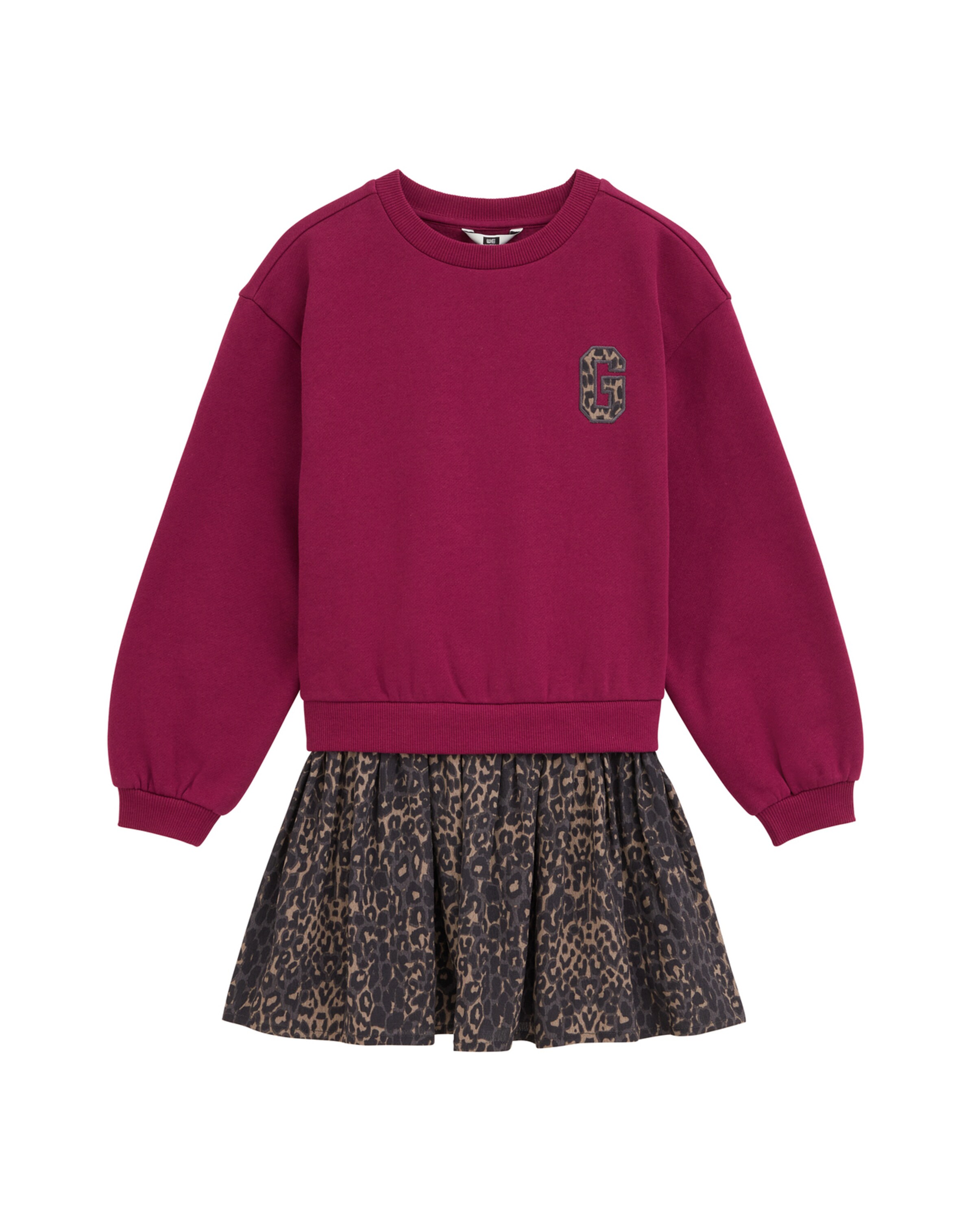 WE Fashion Jurk in Roze: voorkant