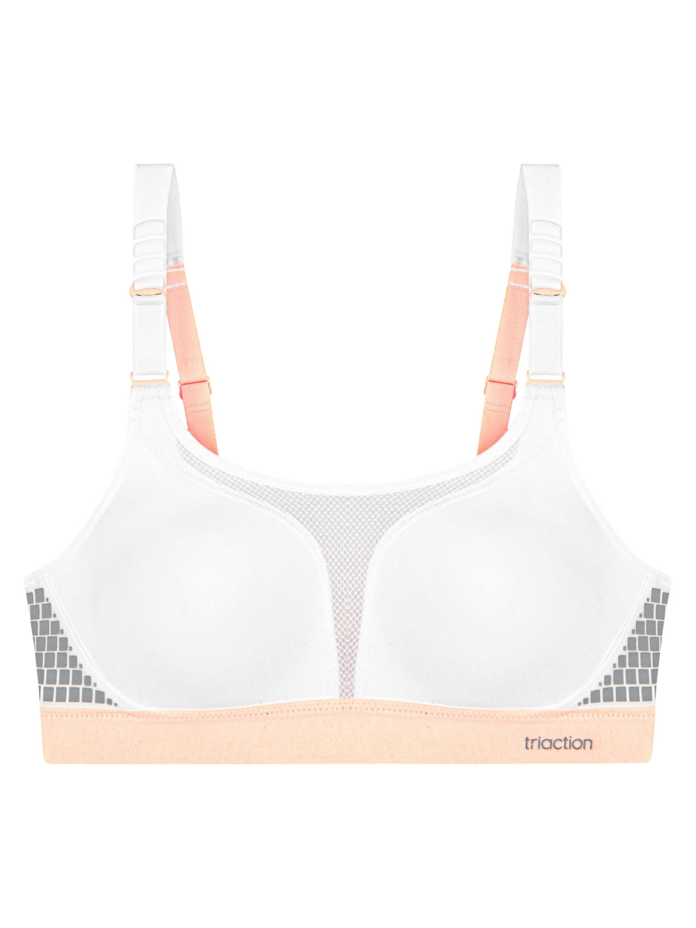 Triumph Triaction Minimiser Bra 'Extreme Lite' in White: front