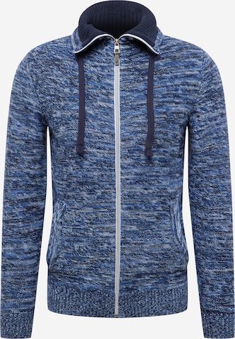 TOM TAILOR Knit cardigan in Blue: front