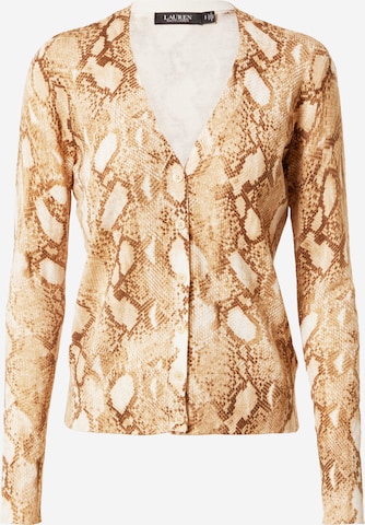 Lauren Ralph Lauren Knit Cardigan 'DENZEL' in Beige: front