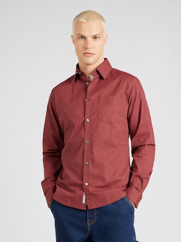 s.Oliver Slim fit Button Up Shirt in Red: front