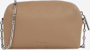 Calvin Klein Crossbody Bag in Beige: front