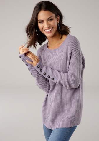 LAURA SCOTT Pullover in Lila