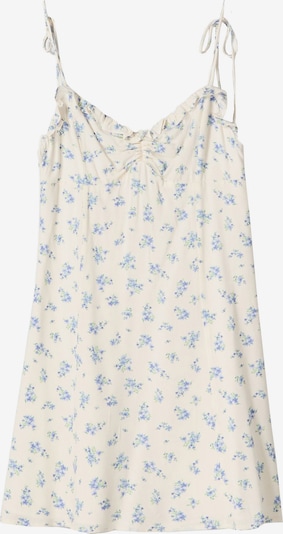 Bershka Kesämekko värissä kuninkaallisen sininen / vihreä / offwhite, Tuotenäkymä