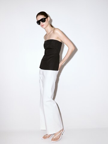 MANGO Wide leg Jeans 'JESSIE' in Wit