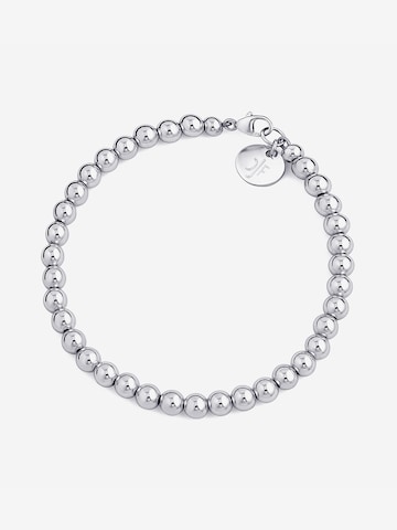 CLASSYANDFABULOUS Jewelry Armband 'CLASSYANDFABULOUS Beaded' in Silber: Vorderseite