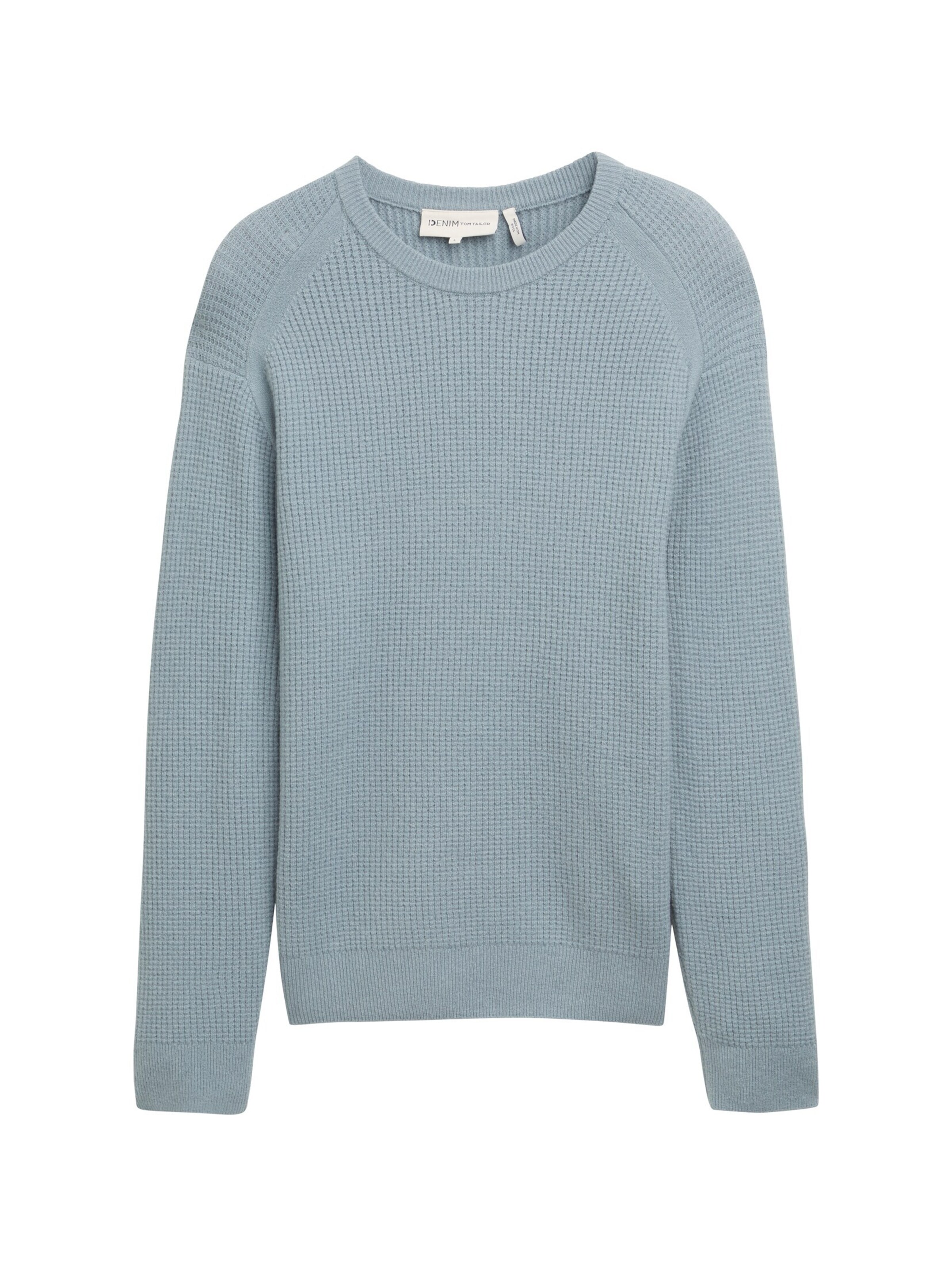 TOM TAILOR DENIM Sweater in Blue: front