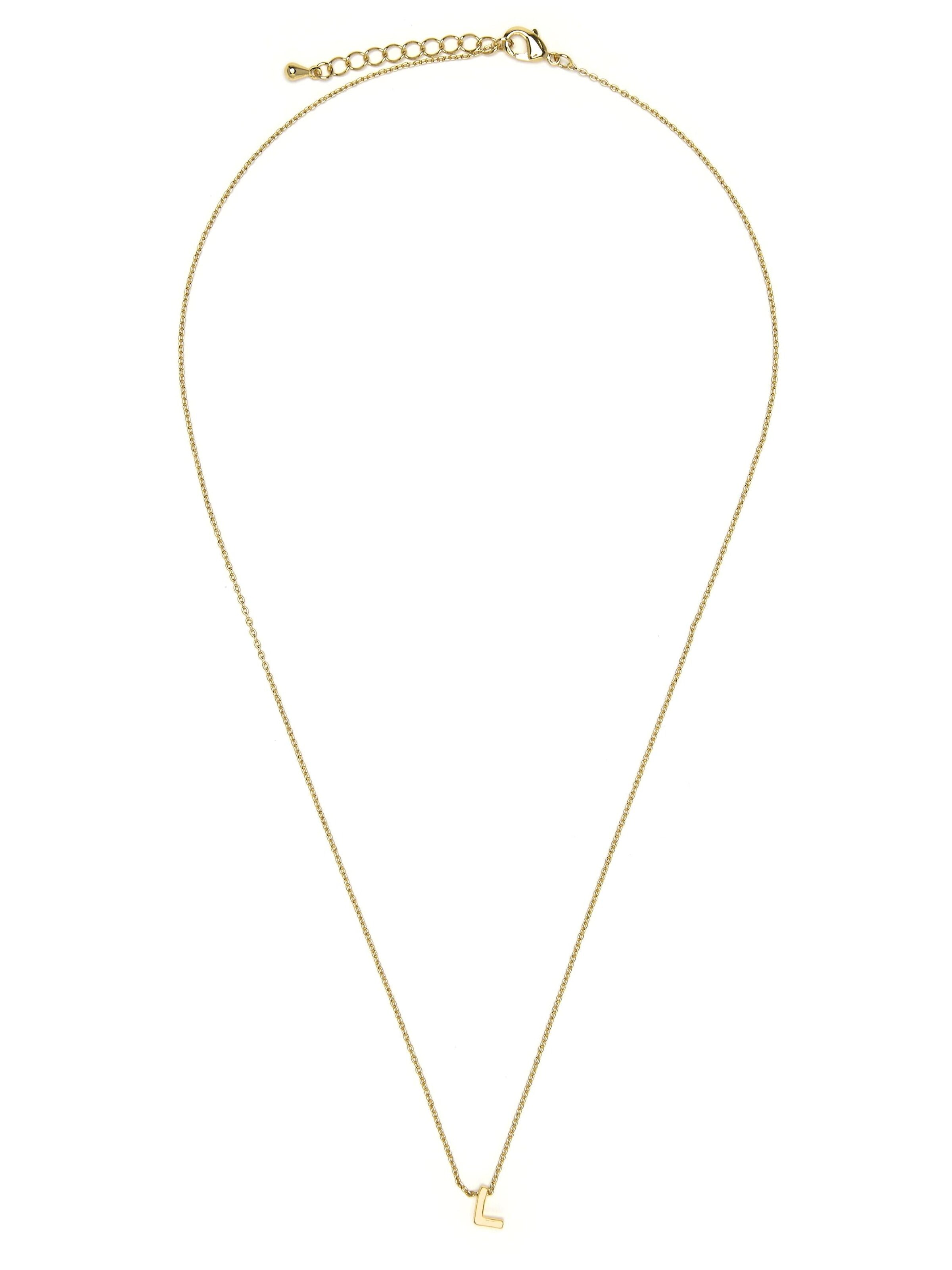 Luxenter Ketting 'L' in Goud: voorkant