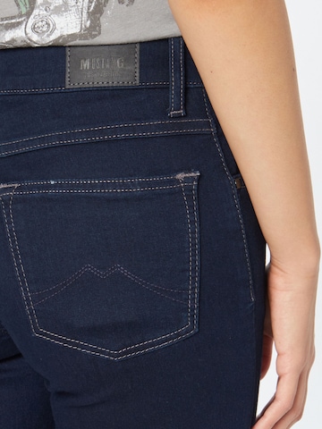 MUSTANG Slimfit Jeans 'Rebecca' in Blau