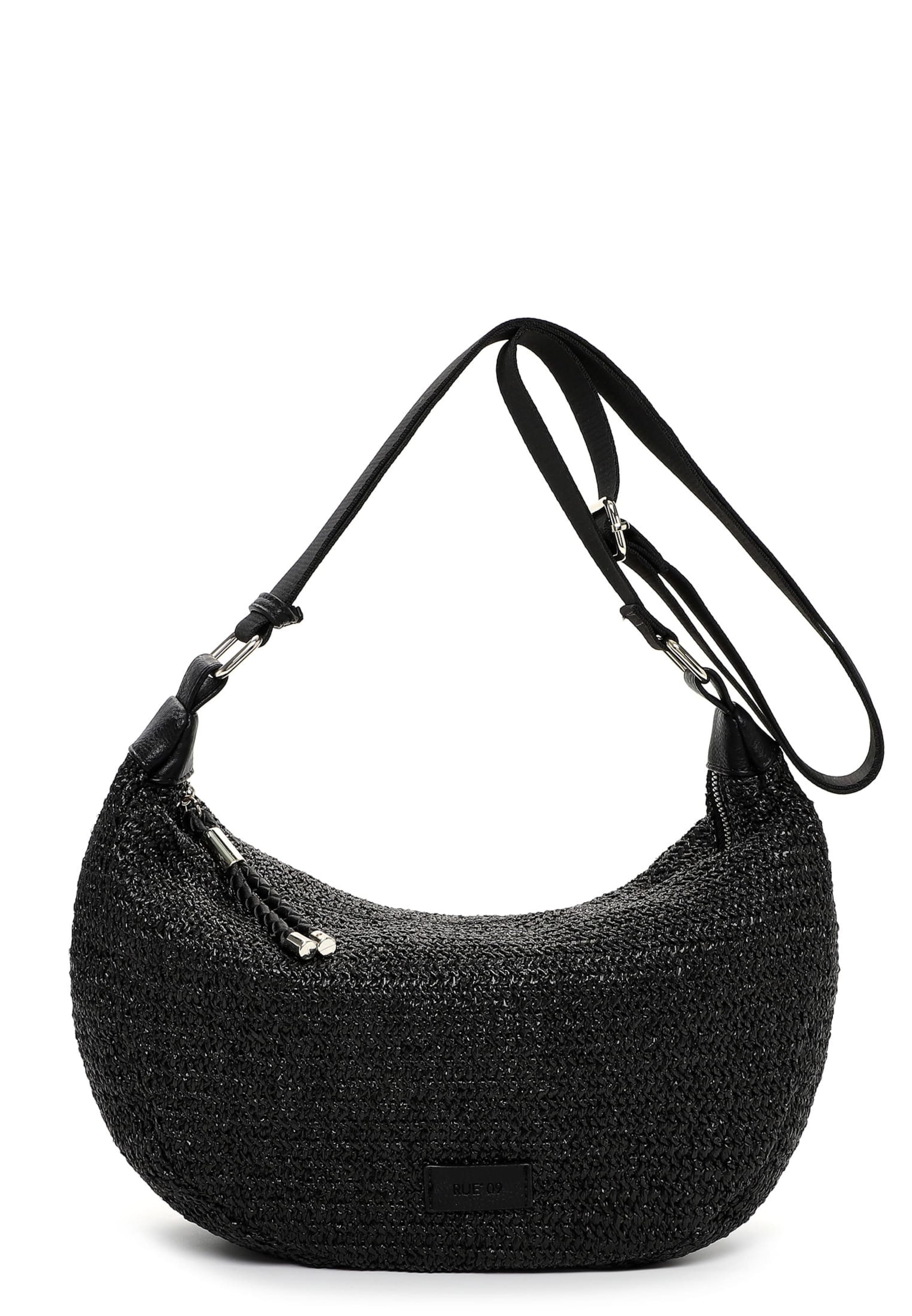 Sac bandoulière ' E&N Bayonne RUE 09 ' Emily & Noah en noir : devant