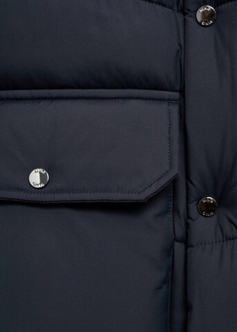 MANGO MAN Winter Jacket 'Carter' in Blue