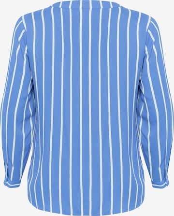 KAFFE CURVE Bluzka 'Sida' w kolorze niebieski