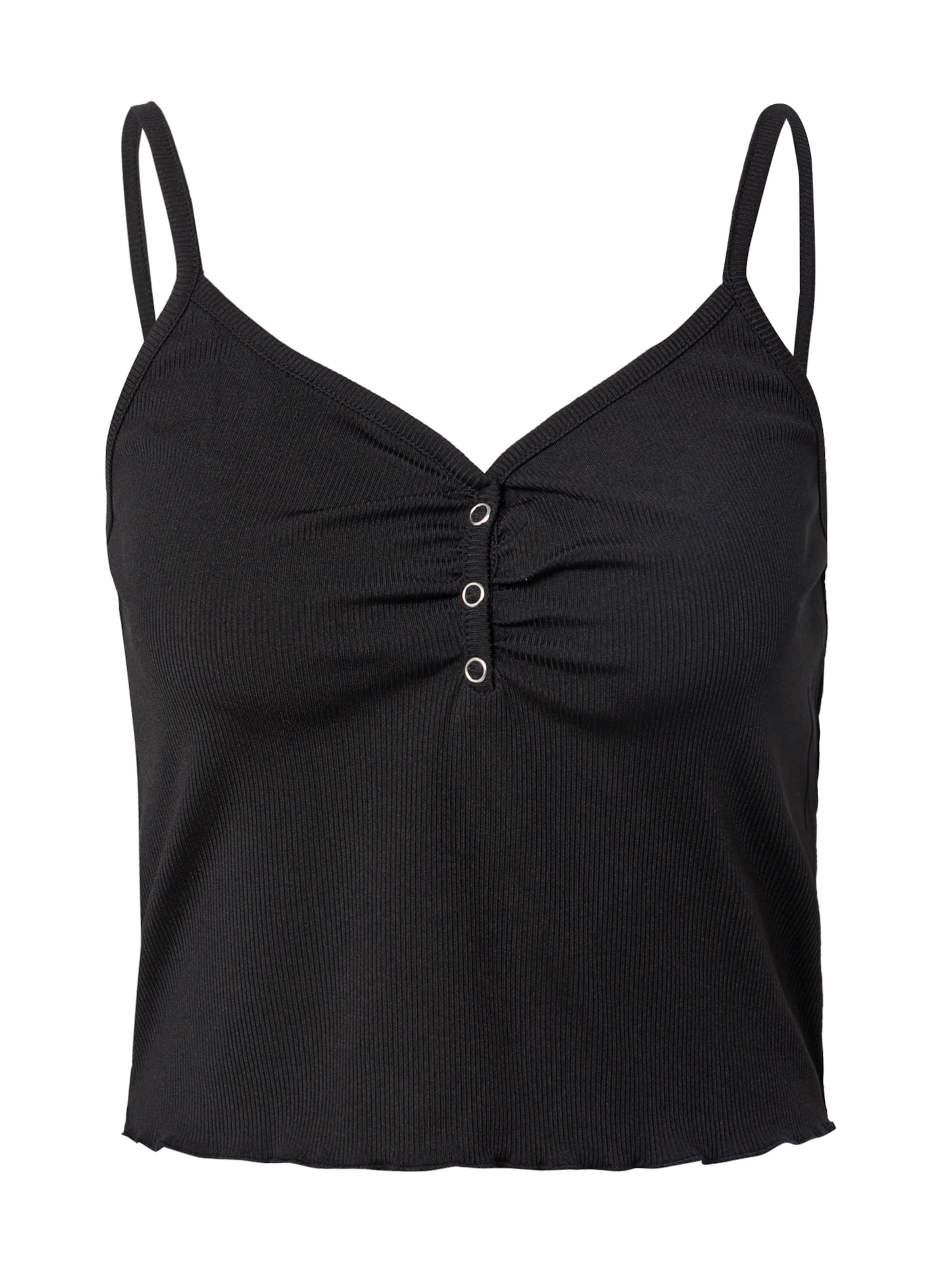 ABOUT YOU Top 'Elisa' - fekete: elől