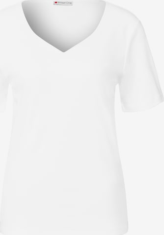T-shirt STREET ONE en blanc : devant