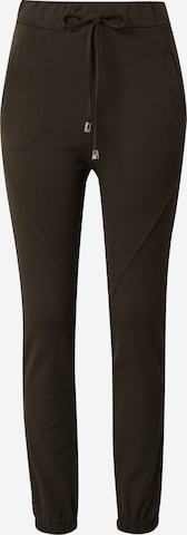 ZABAIONE Tapered Broek 'Le44a' in Groen: voorkant