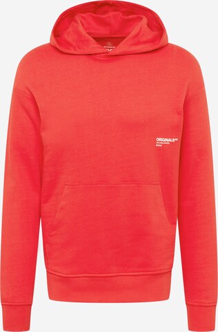 JACK & JONES Sweatshirt 'CLEAN' i rød: forside