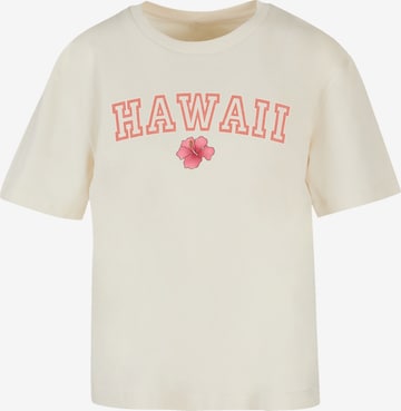 T-shirt 'Hawaii' F4NT4STIC en beige : devant