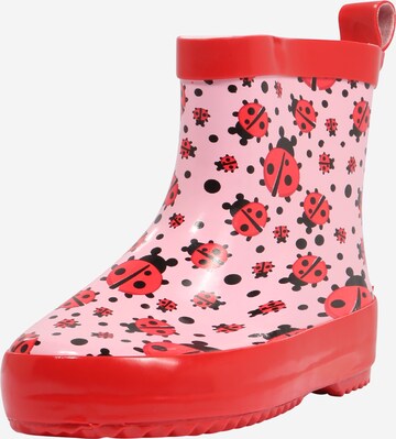 Bottes en caoutchouc PLAYSHOES en rose : devant