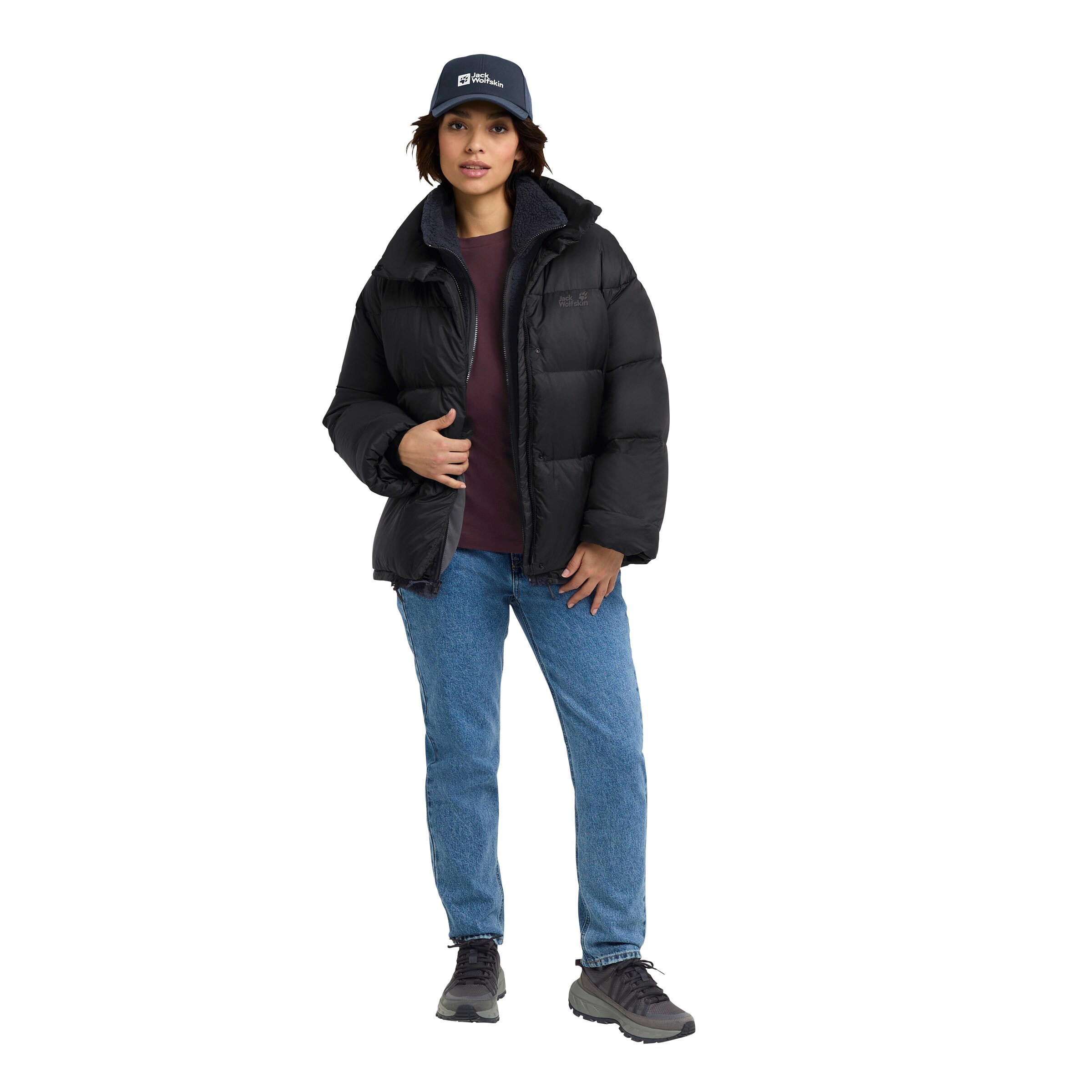 JACK WOLFSKIN Winter Jacket in Black