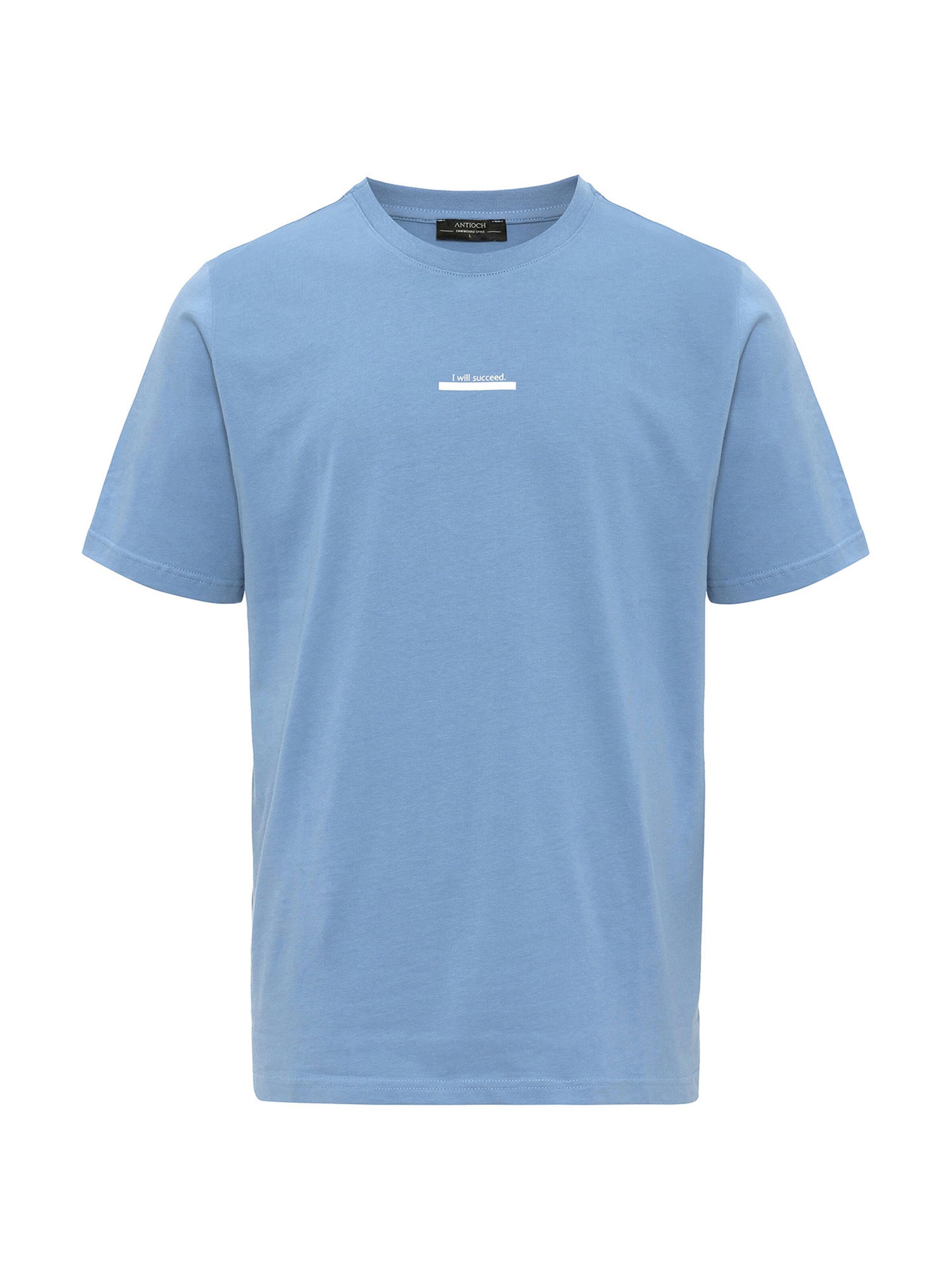 Antioch - Camisa em azul: frente