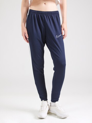 NIKE - Tapered Pantalón deportivo 'ACADEMY' en azul: frente