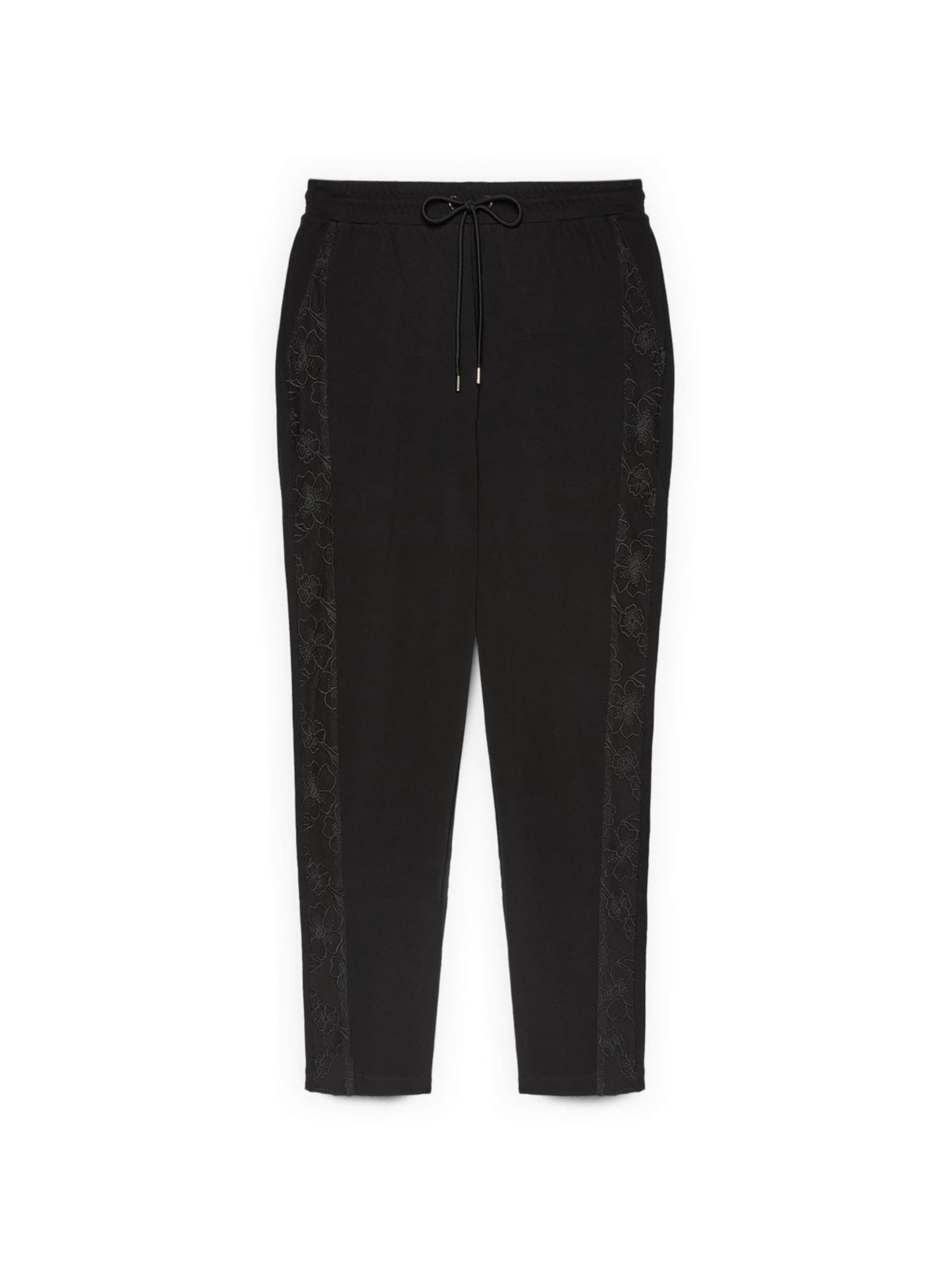 Fiorella Rubino Regular Broek in Zwart: voorkant