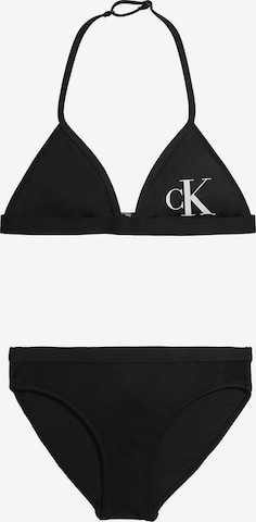 melns Calvin Klein Swimwear Bikini: no priekšpuses