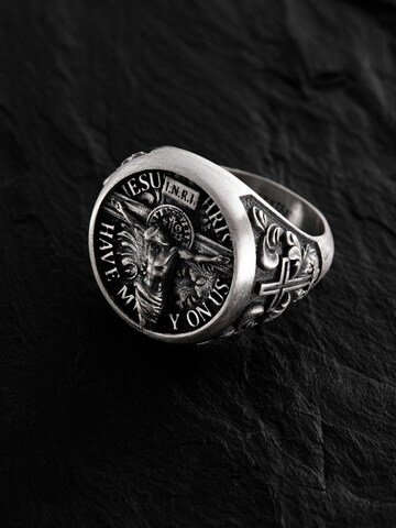 REYTEL Ring 'JESUS CHRIST HAVE MERCY ON US'‌‌‌ in Silber