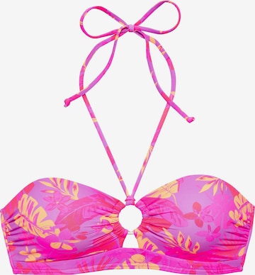 VENICE BEACH Bandeau Bikinitoppi värissä lila: etupuoli