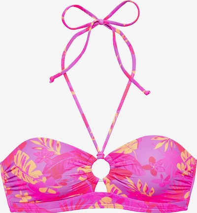 75/A/B dydžio Bikinio viršutinė dalis iš VENICE BEACH, spalva – orchidėjų spalva / oranžinė / rožinė, Prekių apžvalga