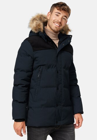 INDICODE JEANS Winter Parka 'Hexyl' in Black