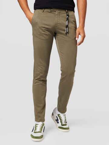 STRELLSON Regular Chino 'Code' in Groen: voorkant