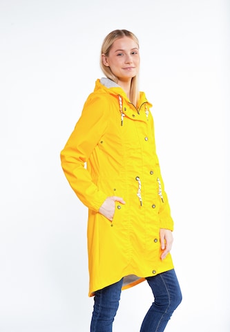 Manteau fonctionnel Schmuddelwedda en jaune : devant