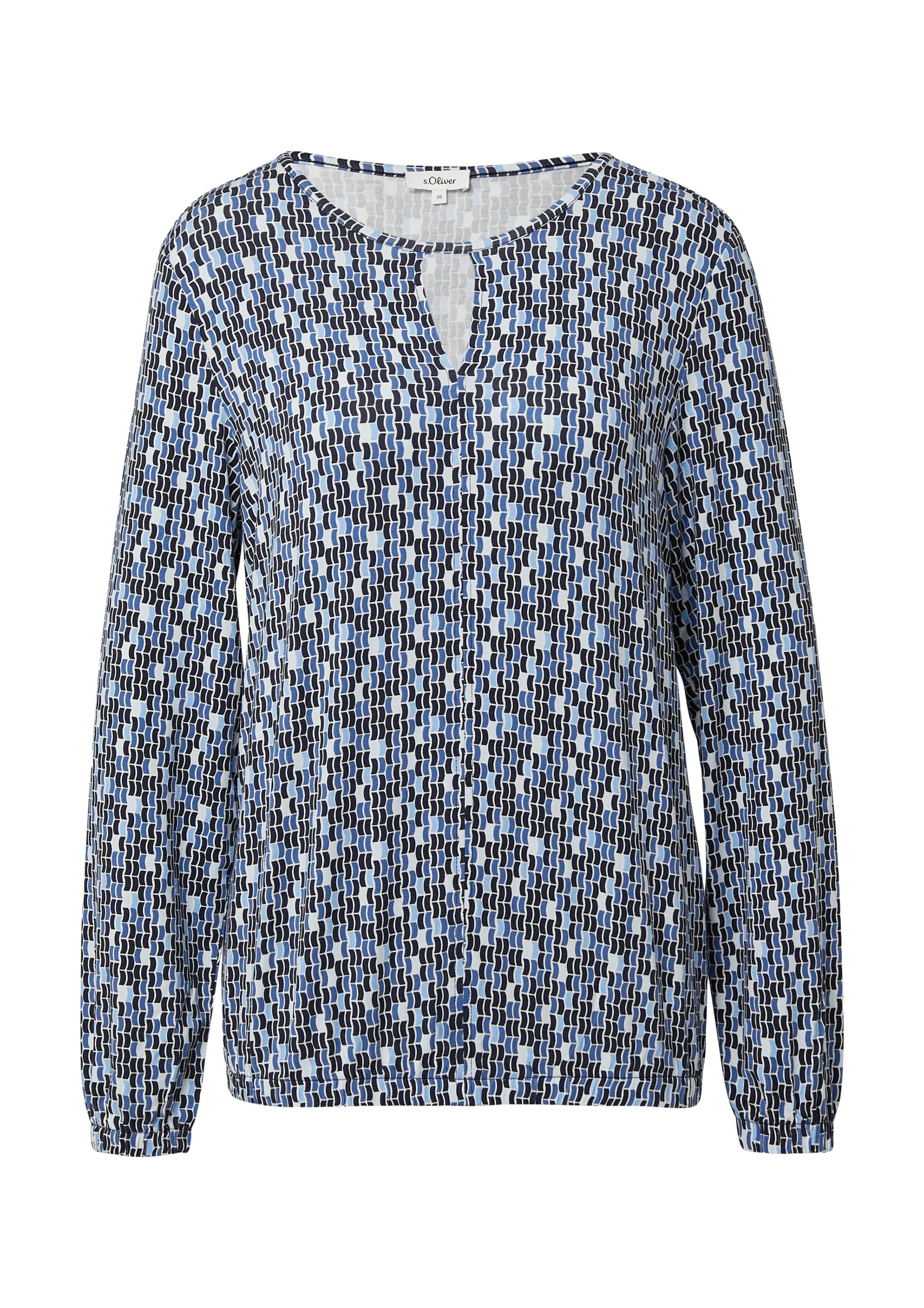 s.OliverBluza - plava boja: prednji dio