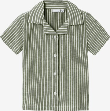 Coupe regular Chemise NAME IT en vert : devant