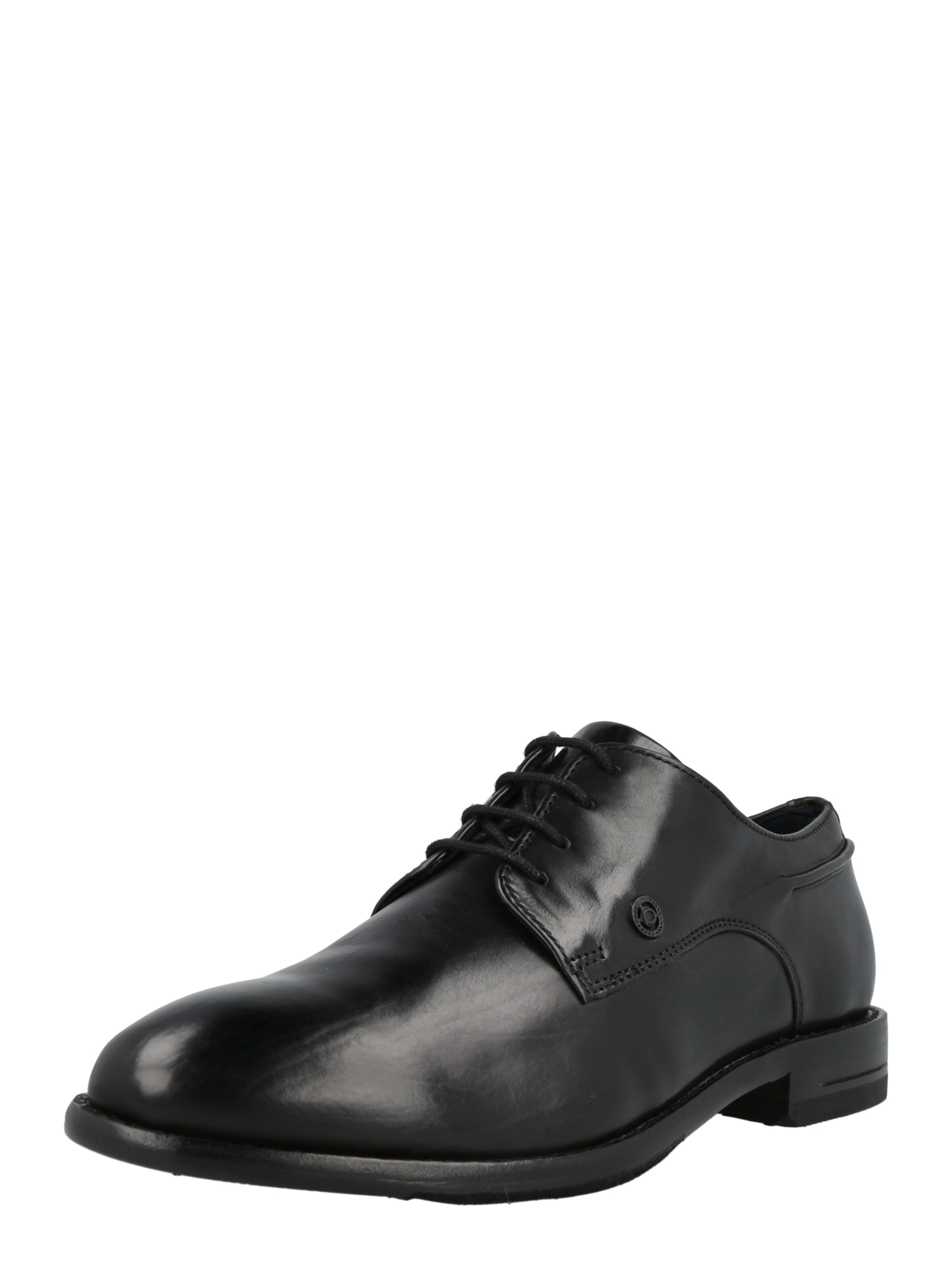 Scarpa stringata 'Livorno Flex' di bugatti in nero: frontale